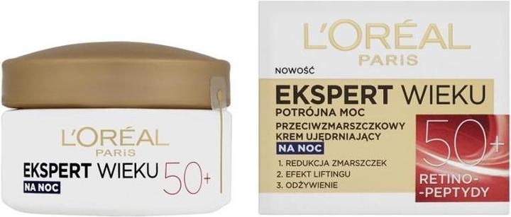 Immagine prodotto L'Oréal Paris L'Oréal Age Specialist Expert Age 50+ crema viso notte 50ml (50 ml, Crema notte)