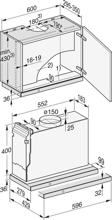 Actual product image Miele DAS 4630 (Flat-screen hood)