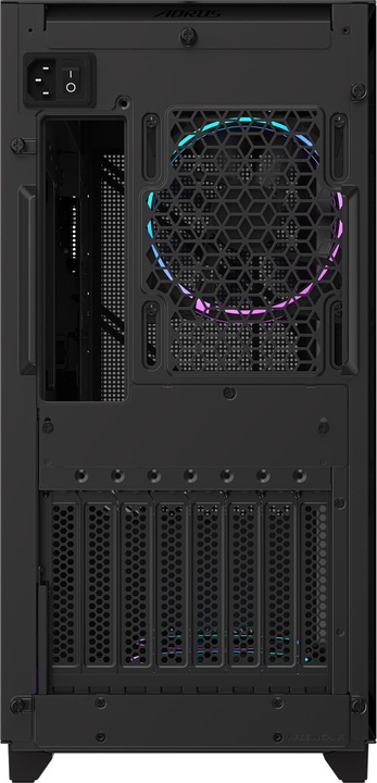Actual product image Gigabyte AC400G PC Case Full-Size Tempered Glass Side Panel With 2xUSB 3.0 Pre-installed 4 ARGB & PW (Mini-ITX, ATX)