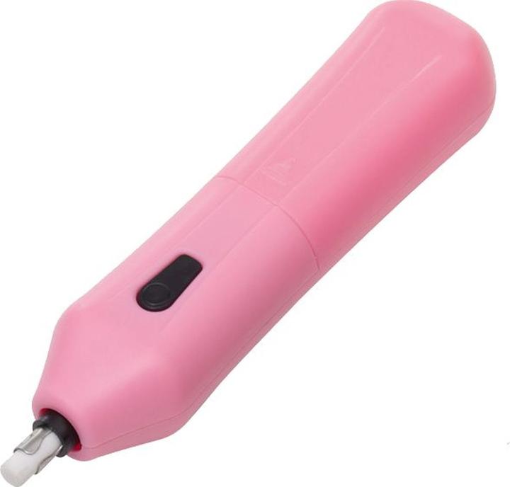 Actual product image Bind Electric eraser, ABS plastic, pink