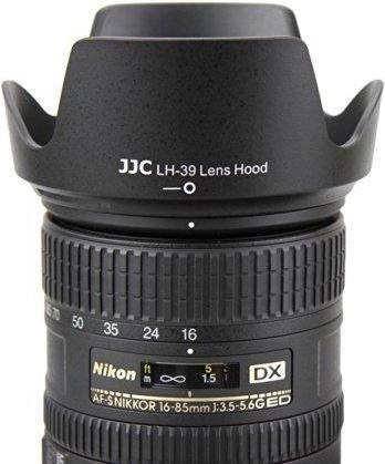Actual product image JJC lens hood Nikon Hb-39 lens hood