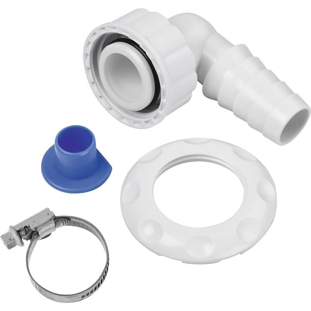 Xavax, Siphon, Siphonanschluss für Wandeinbau-Siphons ohne Reinigungsöffnung (Siphonverbinder, 1")