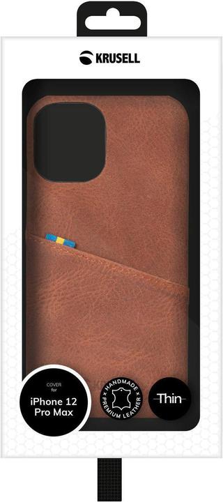 Image du produit Krusell Sunne CardCover Apple iPhone 12 Pro Max vintage cognac (62176) (Apple iPhone 12 Pro Max)