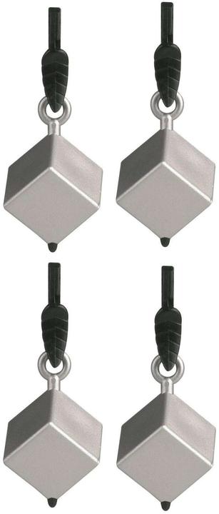 DC Table Tablecloth weight Cube silver, set of 4