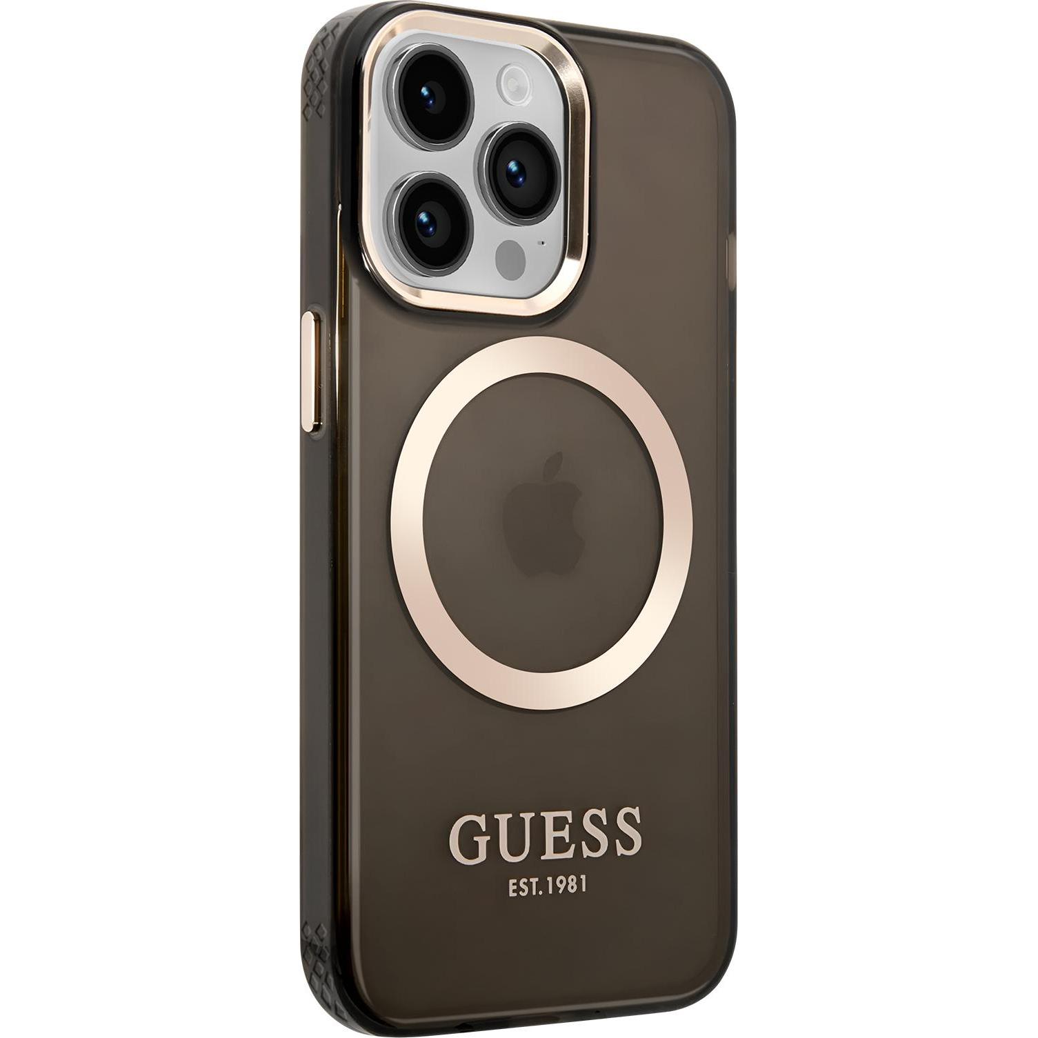 Thumbnail - Guess Translucent MagSafe Compatible Case für Apple iPhone 14 Pro Max - black (Apple iPhone 14 Pro Max), Smartphone Hüll...