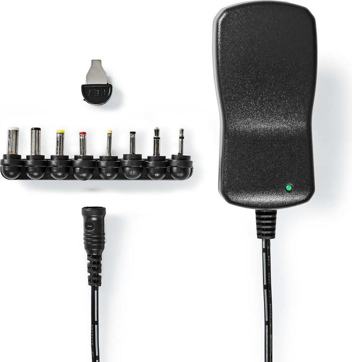Immagine prodotto Nedis Adattatore universale di alimentazione CA 7,5 W 3-12 V CC 1,10 m 2,0 A 8 Spine Nero