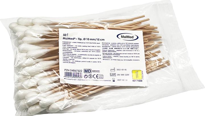 MaiMed - Tip,Wattestäbchen, 15cm, 50 St./Beutel