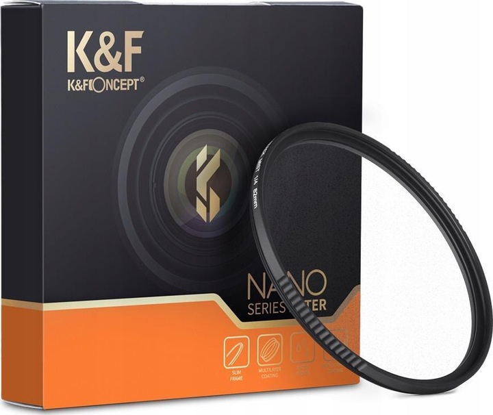 Produktbild K&F Concept Filter K&F Filter Diffuser HD Black Mist 1/4 K&F 49mm 49 mm (49 mm, Diffusionsfilter, 49 mm)