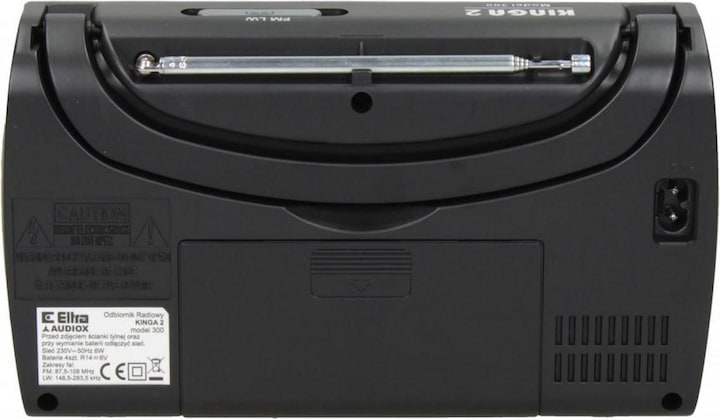 Actual product image Elta Radio KINGA 2 black (FM)