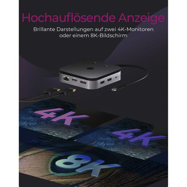 Produktbild Icy Box IB-DK408-C41 (USB-C, 7 Ports)