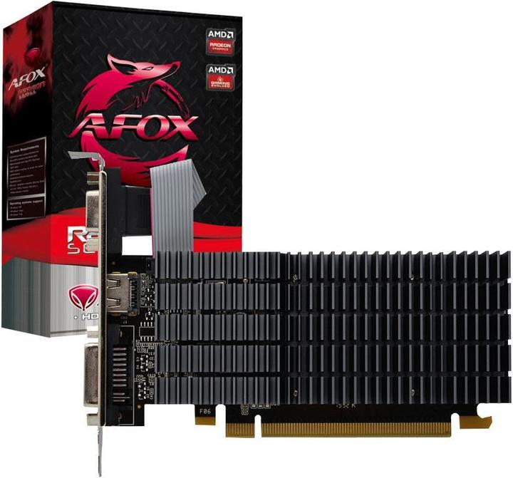 Actual product image AFOX Radeon R5 230 1GB DDR3 64 Bit DVI HDMI VGA LP Video Card (1 GB, DDR3)
