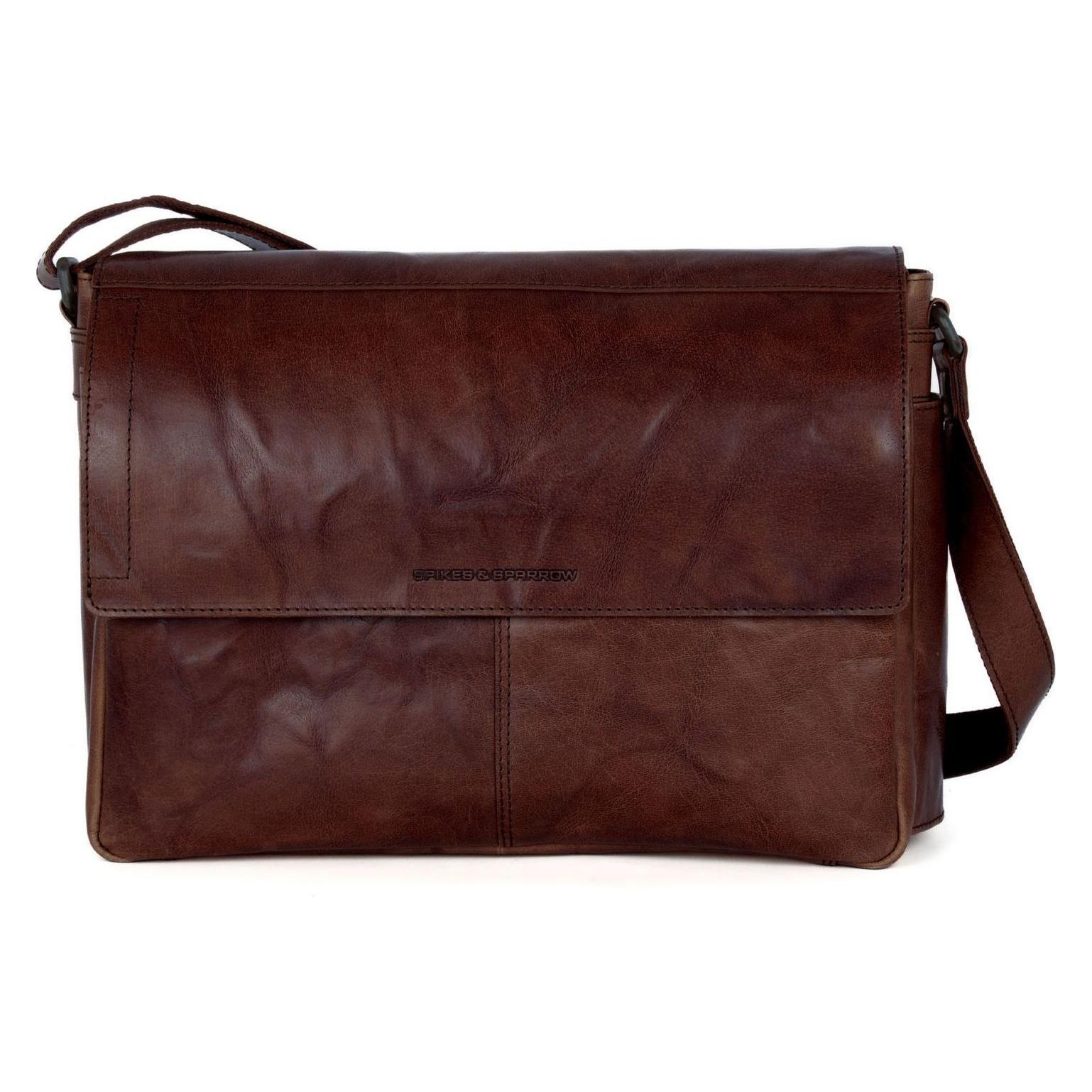 Spikes & Sparrow Ronn Messenger Bag (15.60"), Notebooktasche, Braun