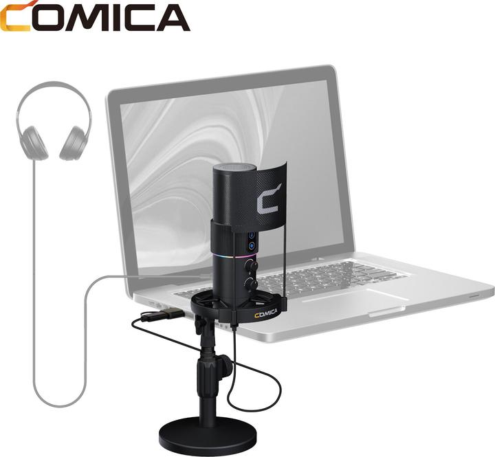 Immagine prodotto Comica Kit di microfoni USB a condensatore cardioide RGB
