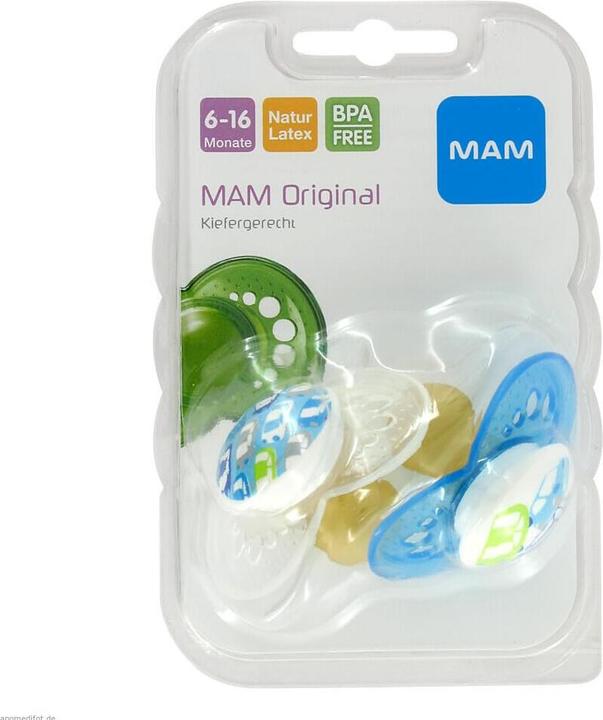 Produktbild MAM Nuggi Original Latex (6 x, 6 - 16 Monate)