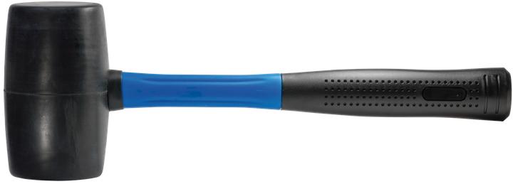 Actual product image SW-Stahl 50712L Rubber mallet 1200 gr with fibreglass handle I Light rubber mallet I Hammer for furniture R (1200 g)