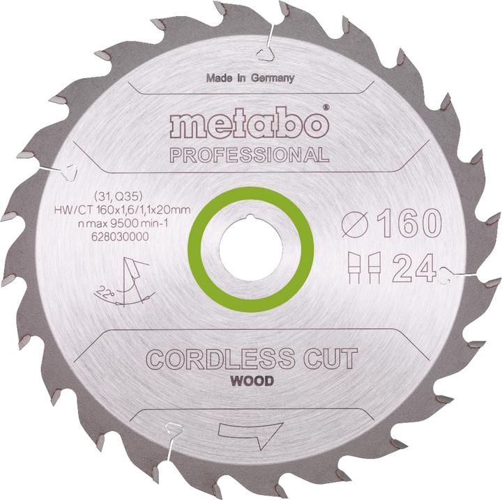 Actual product image Metabo Circular saw blade 60x20 x6