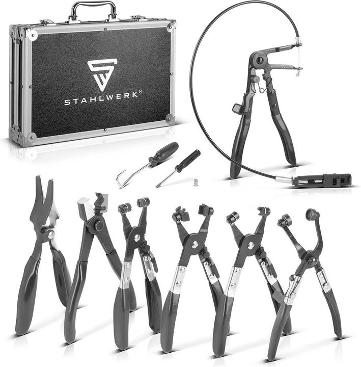 Actual product image Stahlwerk Schlauchschellen-Zangen 9-teiliges Set Montage von Schlauchschellen
