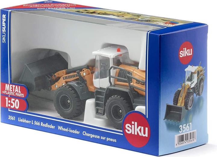 Actual product image Siku Wheel loader Liebherr L556 Super, 1:50, metal, plastic, from 3 years old