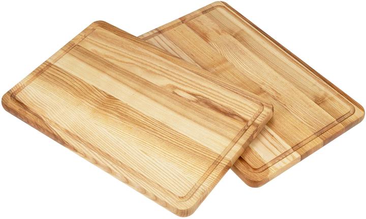 Produktbild La Mia! Schneidebrett - Kern Esche mit Saftrille - 45 x 30 x 2,1 cm geölt