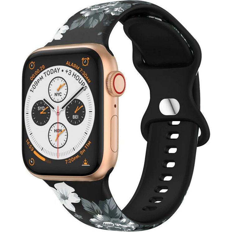 Strap-it Armband (Silikon, Apple Watch), Uhrenarmband, Grau