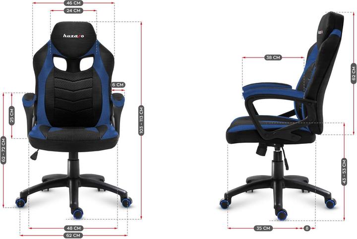 Actual product image Huzaro Force 2.5 Mesh Blue