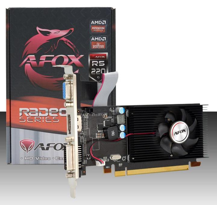 Actual product image AFOX Radeon R5 220 1GB DDR3 Graphics Card (AFR5220-1024D3L9-V2)