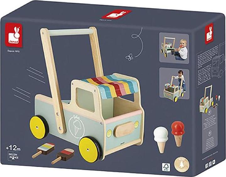Produktbild Janod Lauflernwagen Eismarktwagen