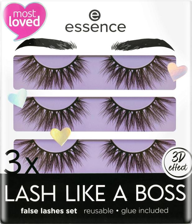 Immagine prodotto essence Ciglia artificiali 3x Lash like a Boss Nero (Ciglia artificiali)