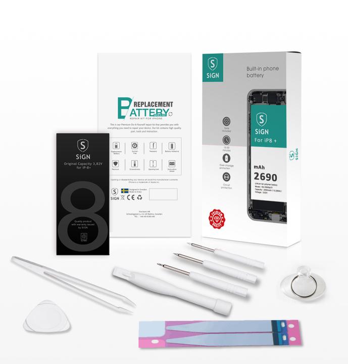 Immagine prodotto SIGN Kit completo per la sostituzione della batteria di iPhone 8 Plus