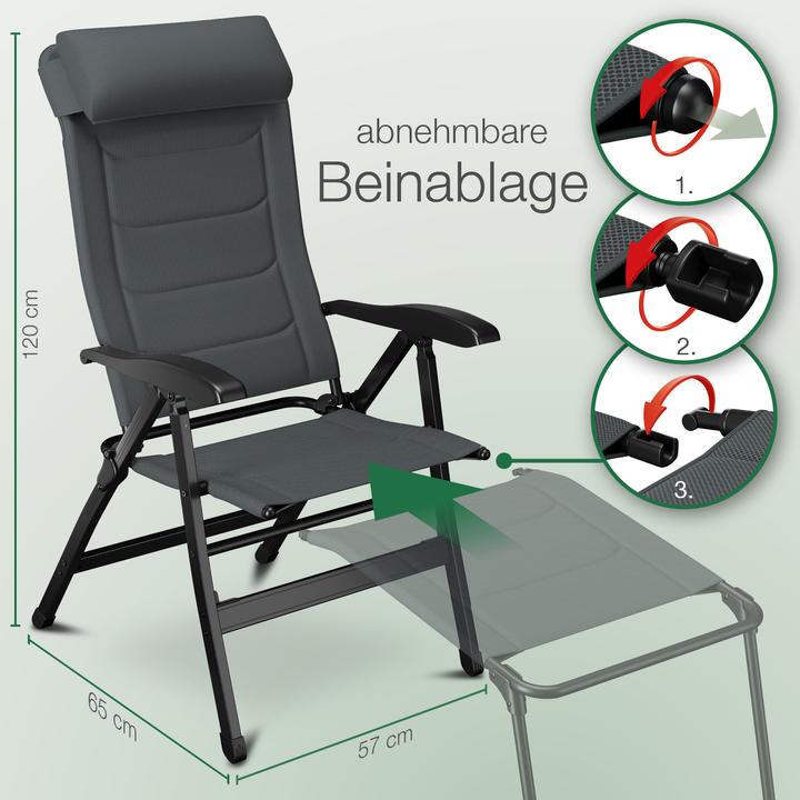 Produktbild Aktivshop Klappstuhl aktiv Camping mit Beinauflage