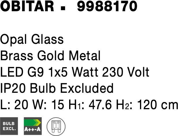 Produktbild Nova Luce Obitar (G9)