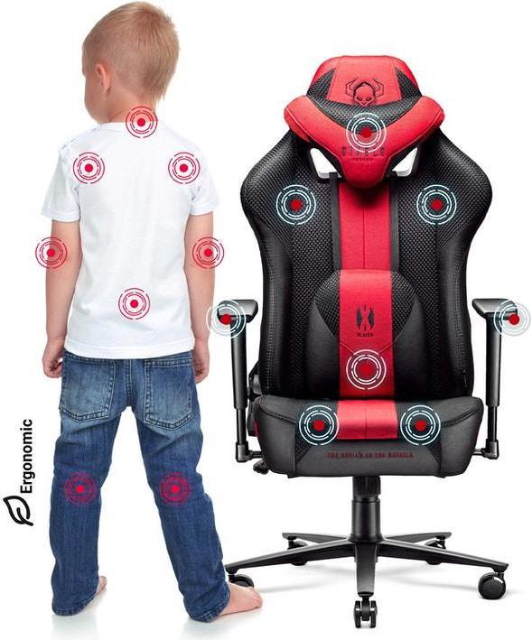 Actual product image Diablo Gaming chair X-Player 2.0 Gaming Chair Kids, Black-red