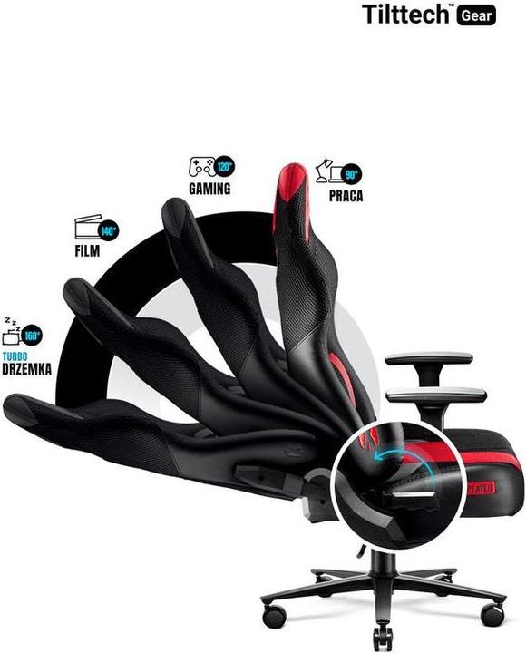 Actual product image Diablo Gaming chair X-Player 2.0 Gaming Chair Kids, Black-red