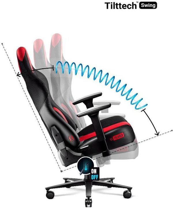 Actual product image Diablo Gaming chair X-Player 2.0 Gaming Chair Kids, Black-red