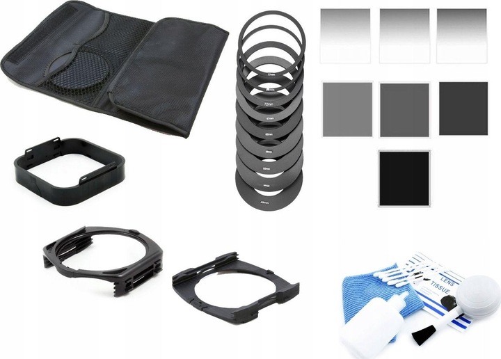 Immagine prodotto Massa Filtro di COKIN 25in1 set filtri ND grigi + custodia + 2x maniglia + coperchio + set di (49 mm, Filtri graduati grigi, 2 mm)