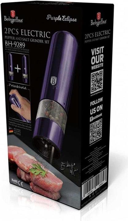 Produktbild BerlingerHaus Electric Mill Kit Bh-9289 Purple (Pfeffer, Salz)
