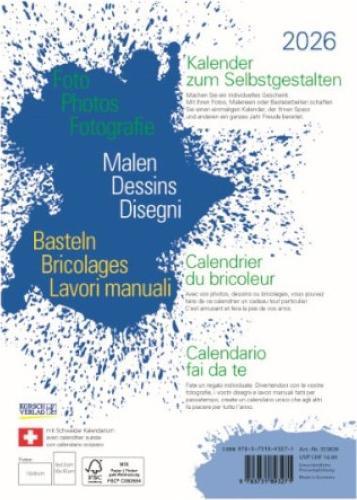 Produktbild Bastelkalender weiss (A5)