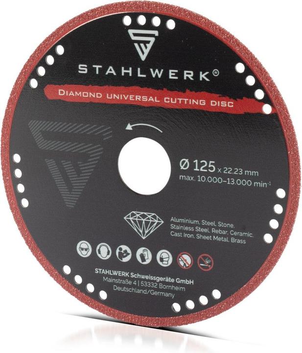 Produktbild Stahlwerk Diamant Trennscheiben 3er Set Universal Sägeblatt 125 x 22,23 mm