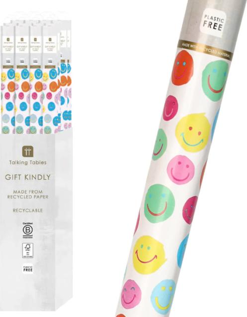 Produktbild TALKING TABLES Geschenkpapier Smiley