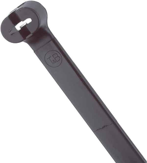 Actual product image ABB Cable tie TY-Rap 223 x 7mm, Polyamide 6.6, 540N, Black (Plastic cable ties, 224 mm, 50 pcs.)