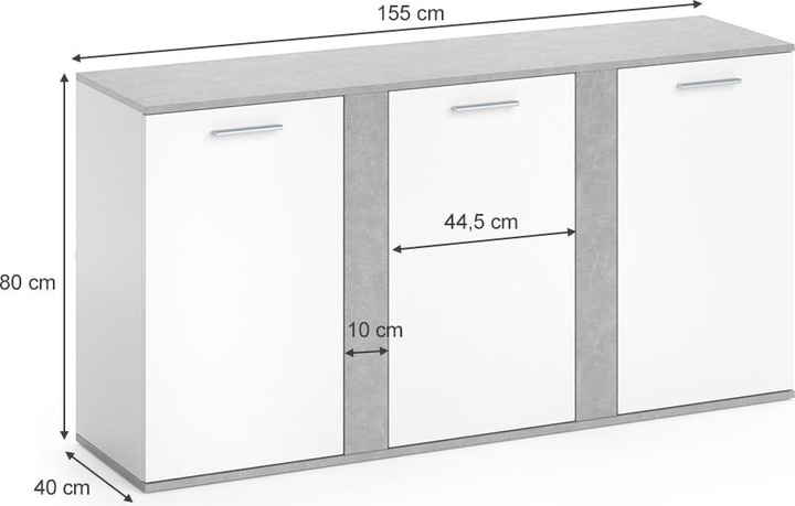 Image du produit Vicco Novelli (155 x 40 x 75 cm)