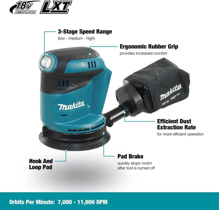 Actual product image Makita DBO 180Z (Eccentric grinder)