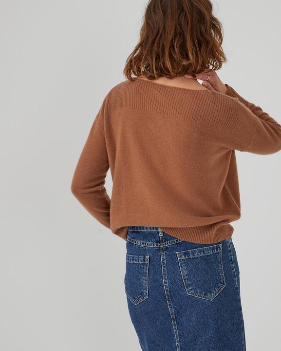 Actual product image La Redoute Collections Jumper with boat neckline (M)
