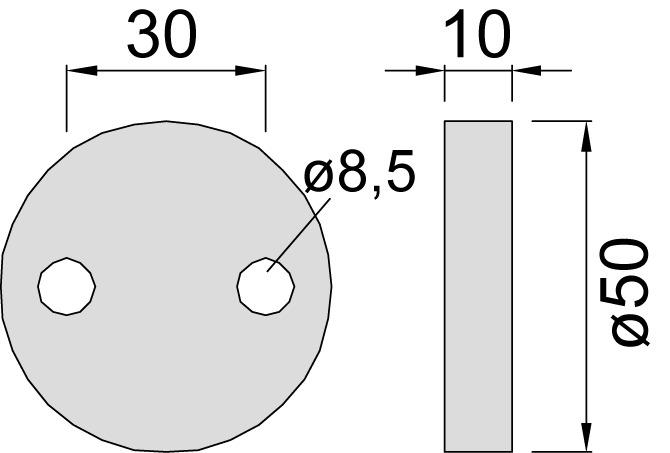 Actual product image Kws Documents for floor door buffer 2110 (1 Piece)
