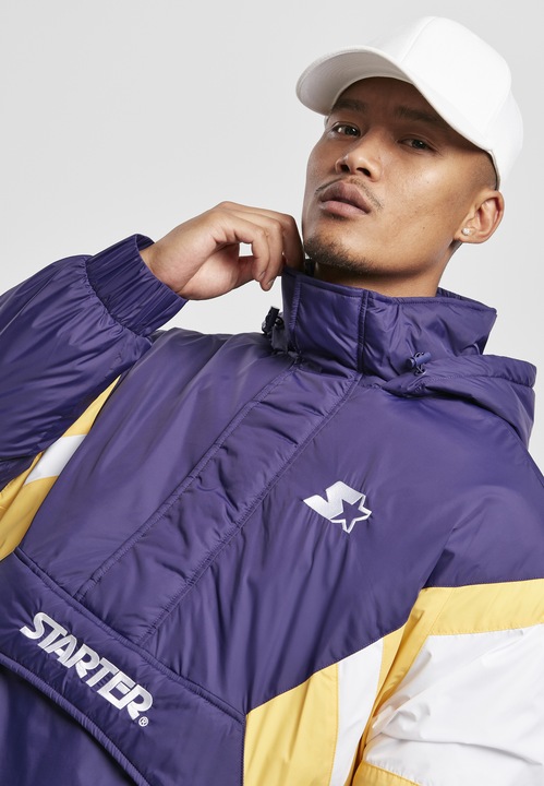Actual product image Starter Color Block Half Zip Retro Jacket (XL)