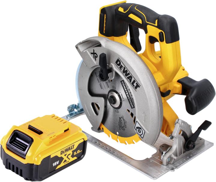 Productafbeelding DeWalt DCS 570 Accu handcirkelzaag 18 V 184 mm Brushless + 1x accu 5.0 Ah - zonder lader