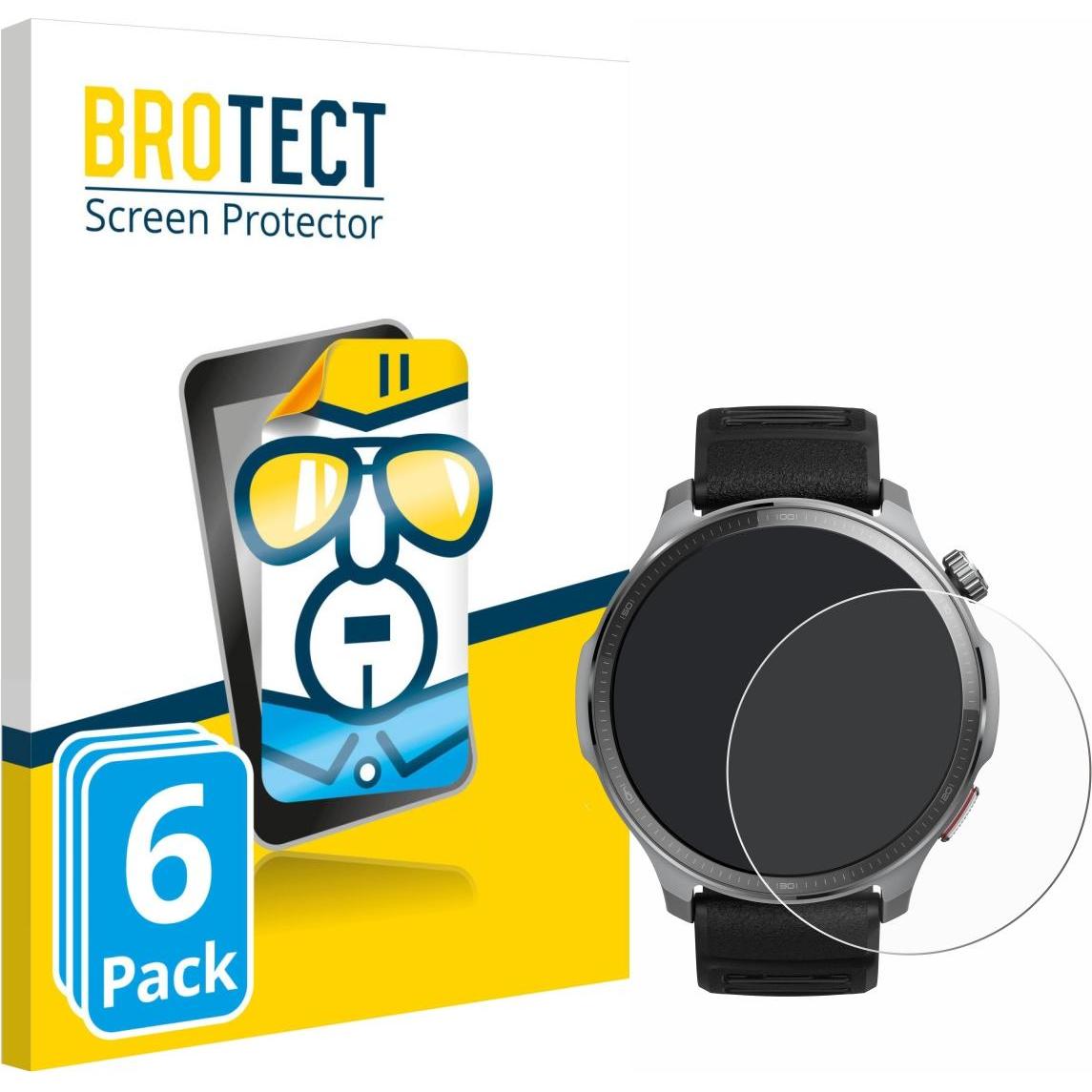 BROTECT Pellicola Trasparente, Pellicola protettiva per smartwatch, Trasparente