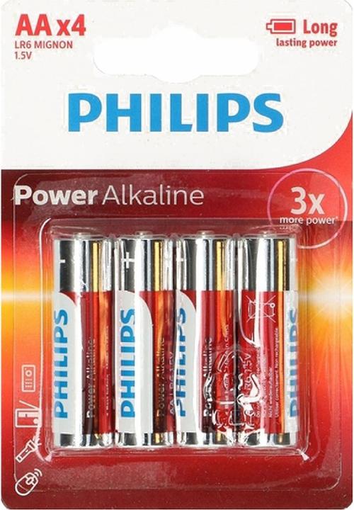 Actual product image Philips Power Alkaline (4 pcs., AA / LR6 / LR06 / Mignon / R6 / R14505)