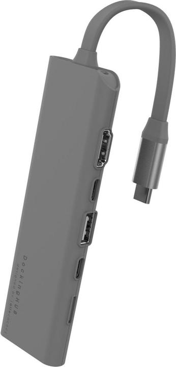 Image du produit Allocacoc Docking HUB USB C Gris (USB-C, 4 ports)