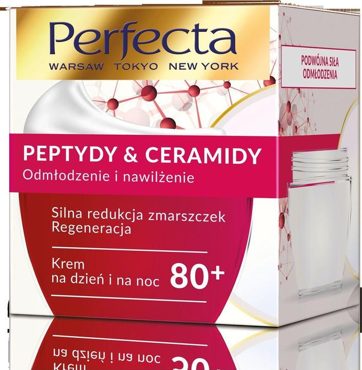 Actual product image Perfecta Peptides & Ceramides 80+ anti-wrinkle face cream 50ml (50 ml, Day cream)